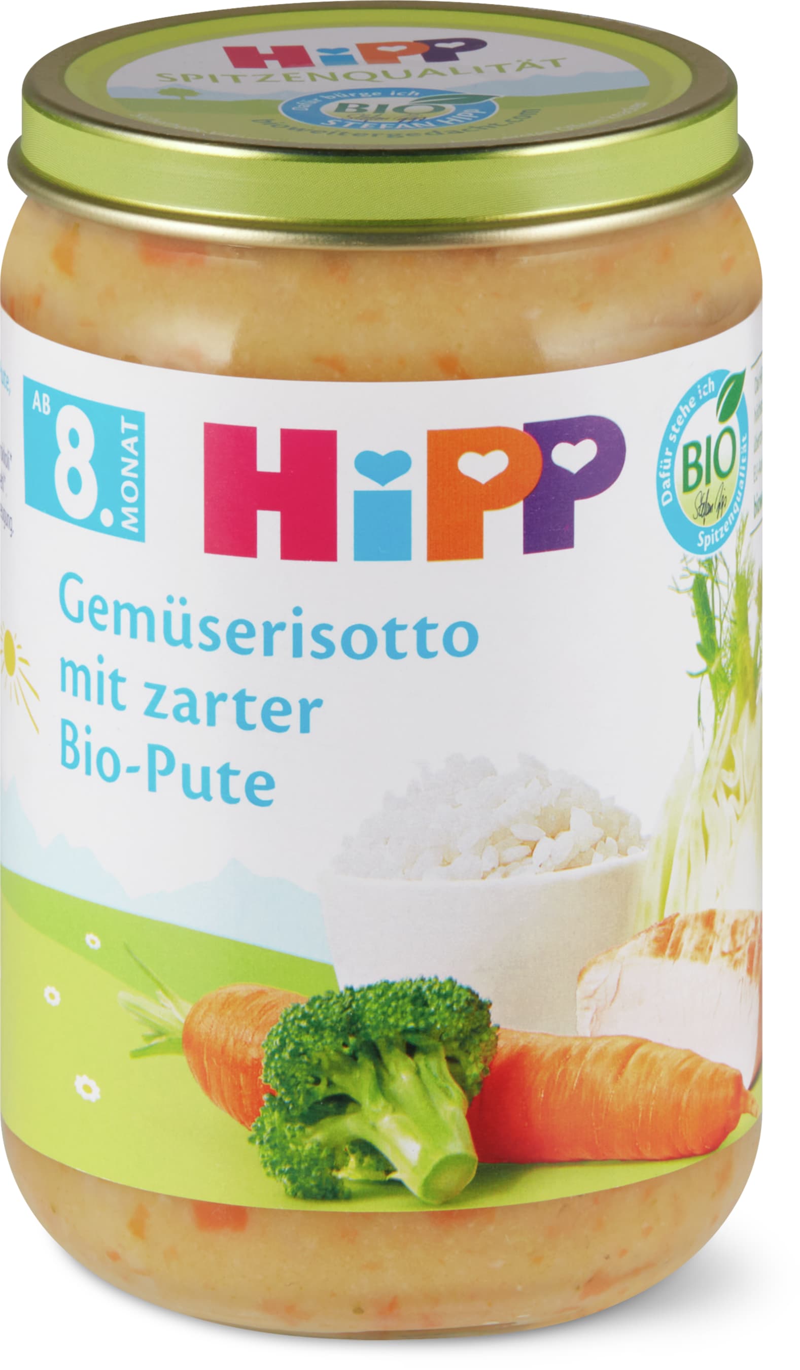Hipp Risotto aux légumes Bio, à partir de 8 mois 220g